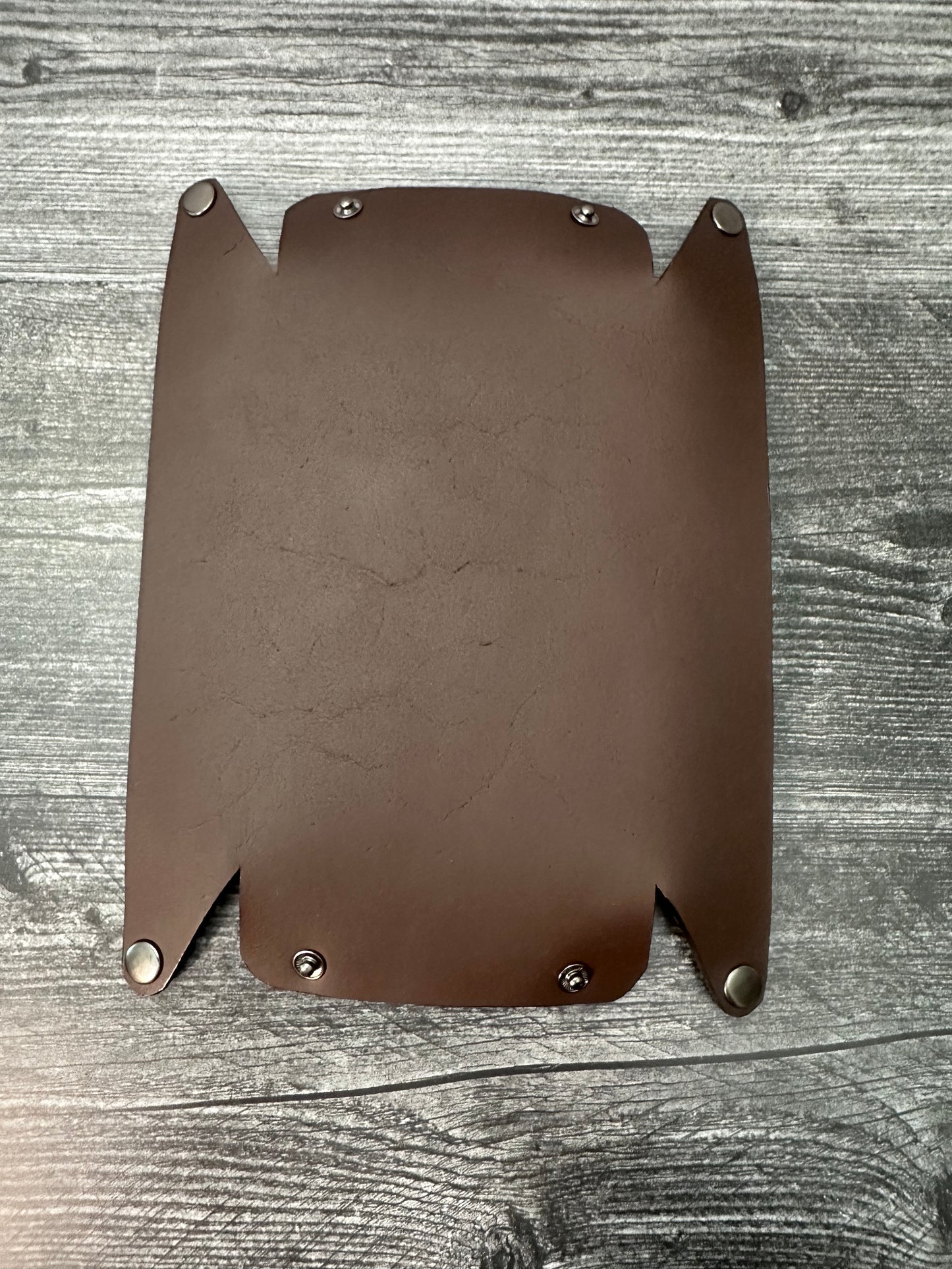 Dark Brown Snap Valet Tray