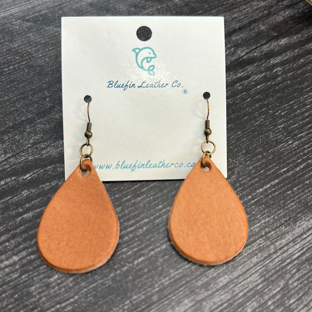 Medium Tear Drop Earrings Golden Brown