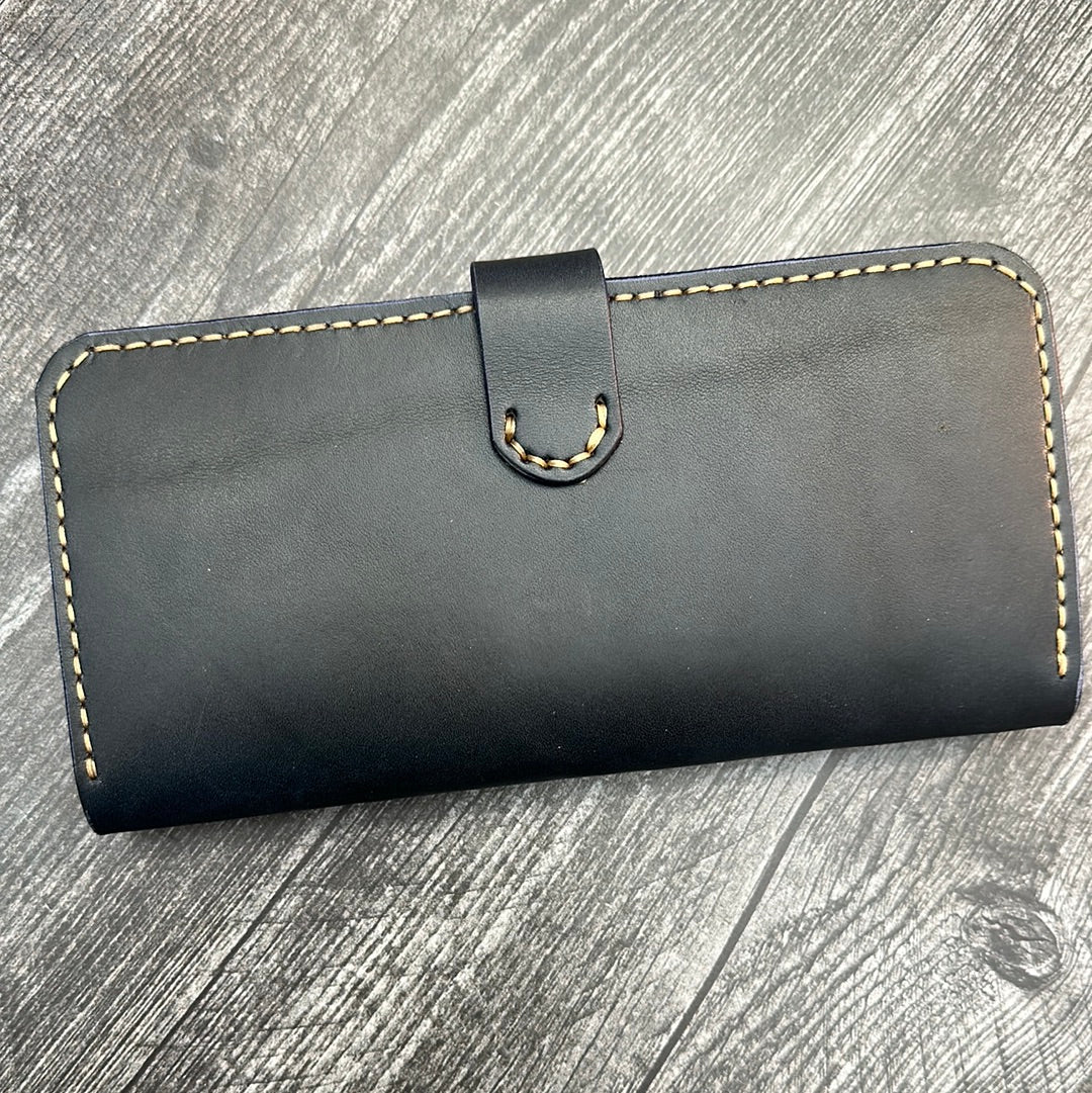 Navy Blue/Natural Clutch Wallet