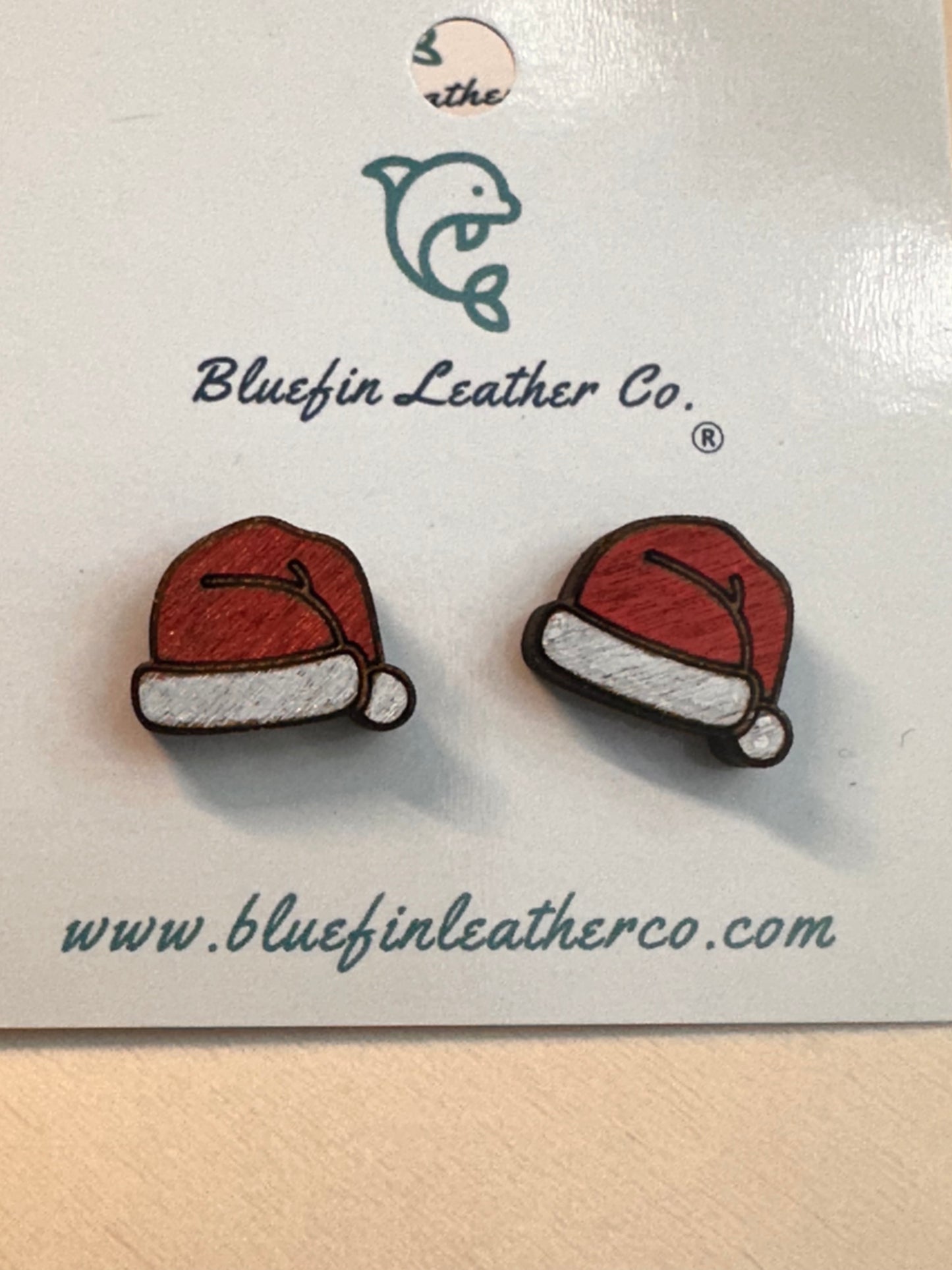 Santa Hat Earrings-Studs