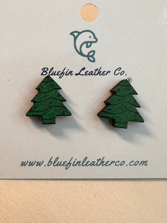 Christmas Tree Earrings-Studs