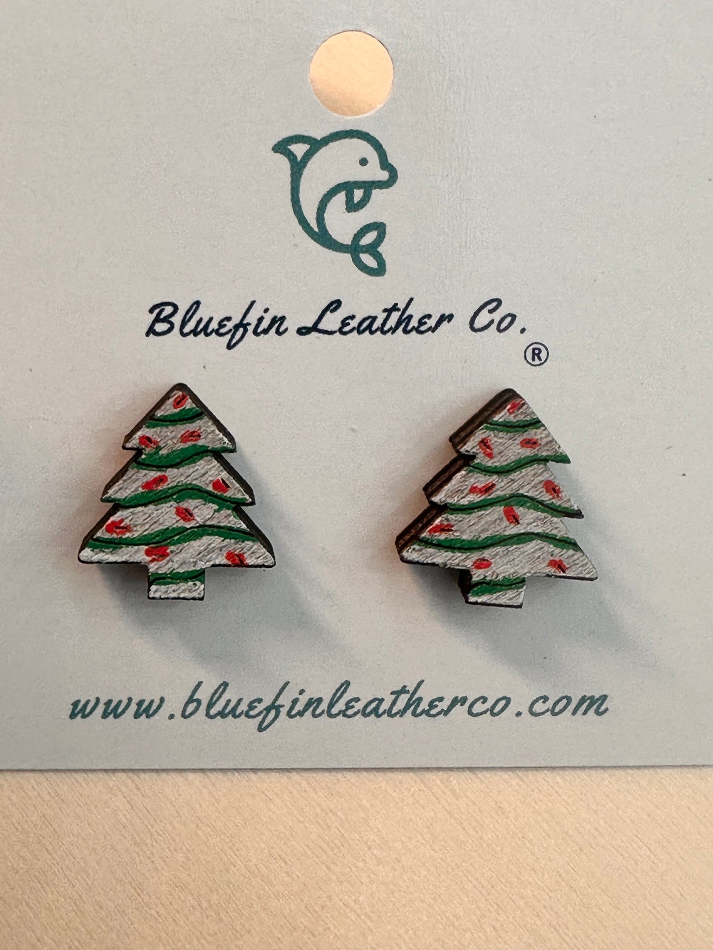 Christmas Tree Earrings-Studs