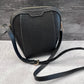 Leather Crossbody-Black/Brass