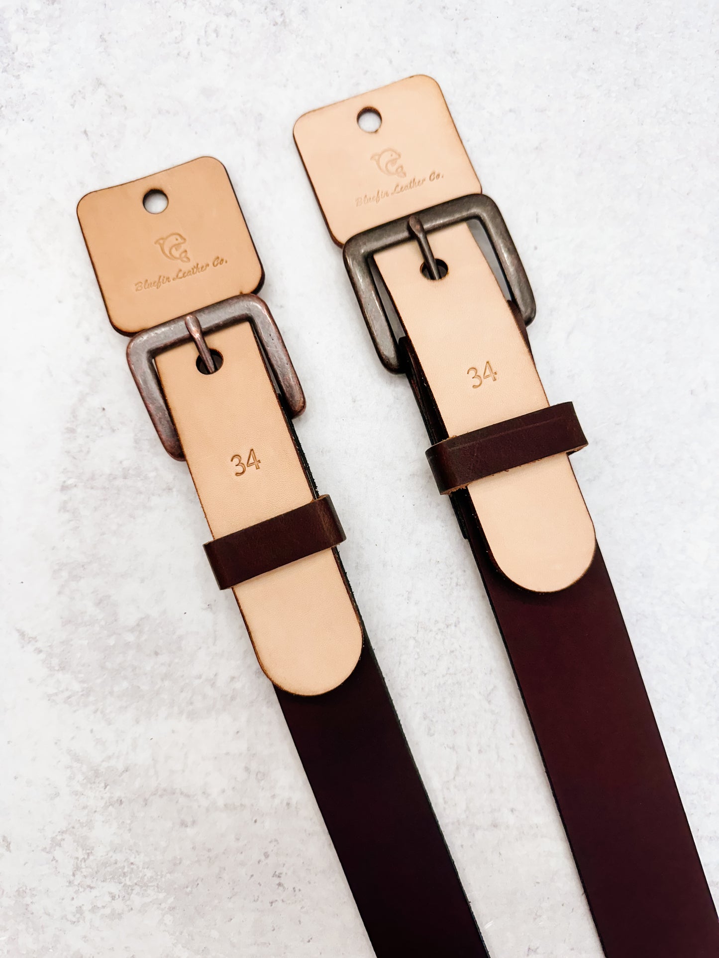 Water Buffalo Leather Belts