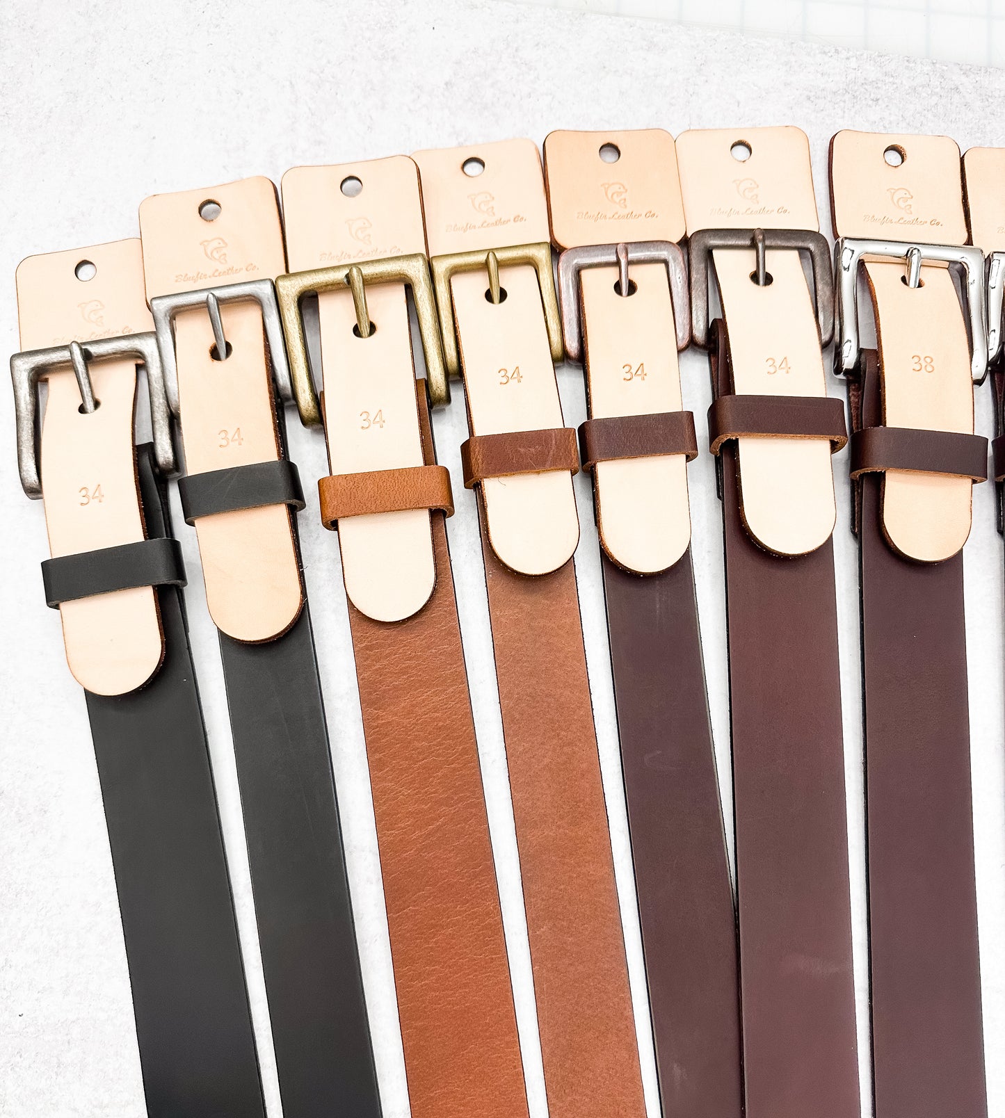 Water Buffalo Leather Belts