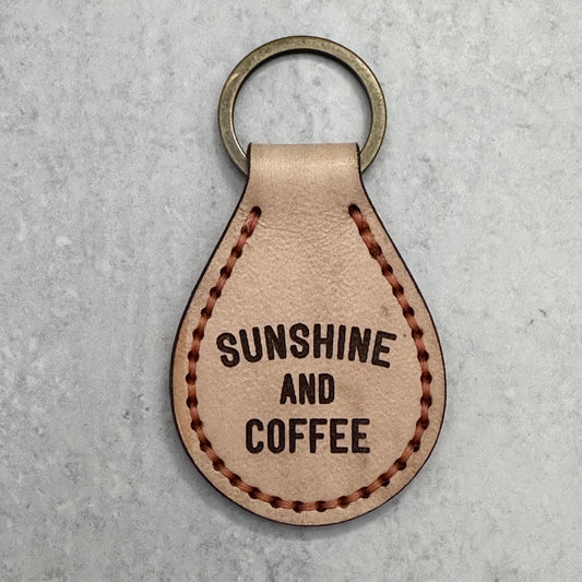 Sunshine and Coffee Keychain