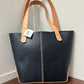 Deluxe Tote-Navy & Natural