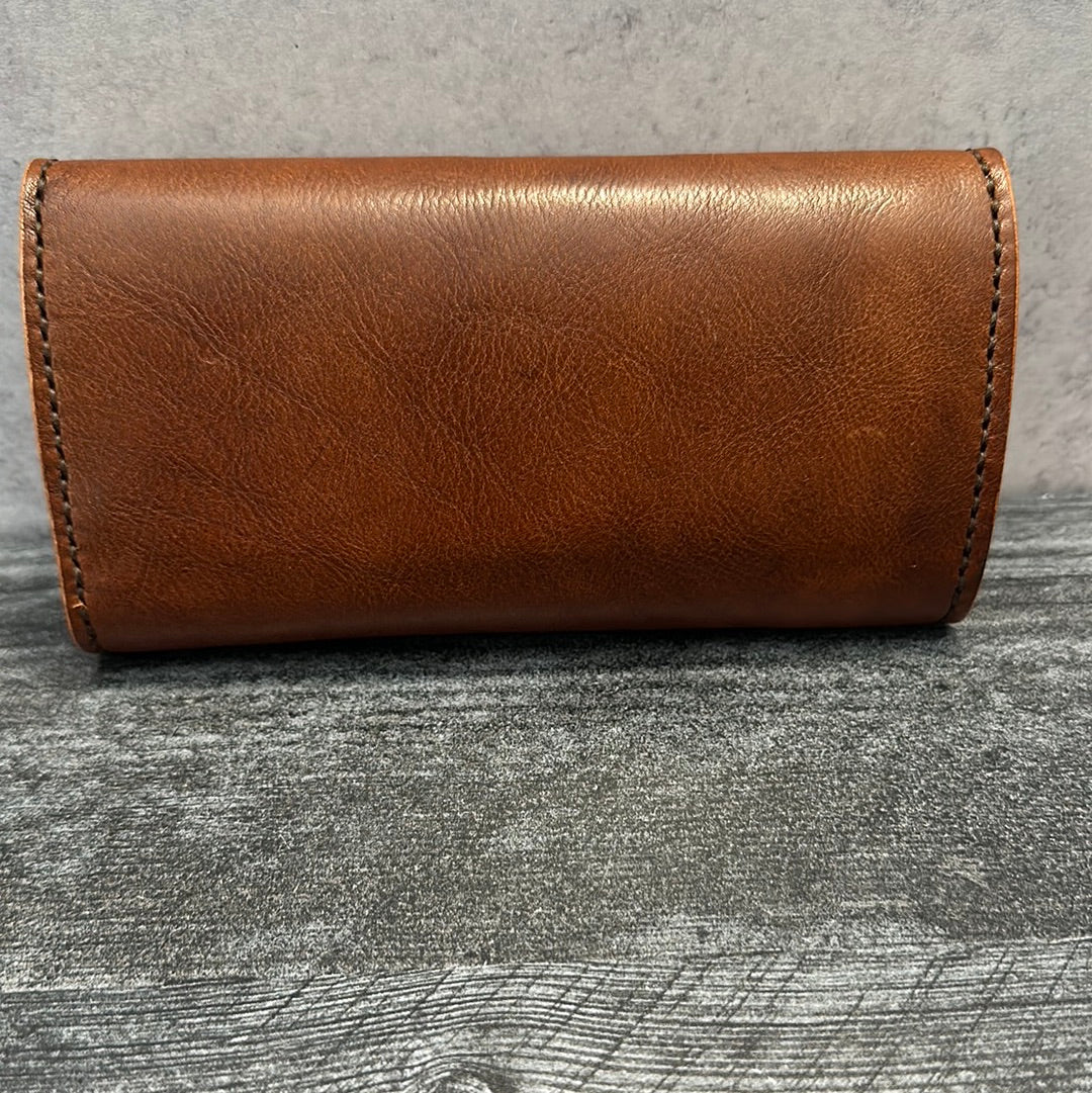 Brown Leather Clutch Wallet