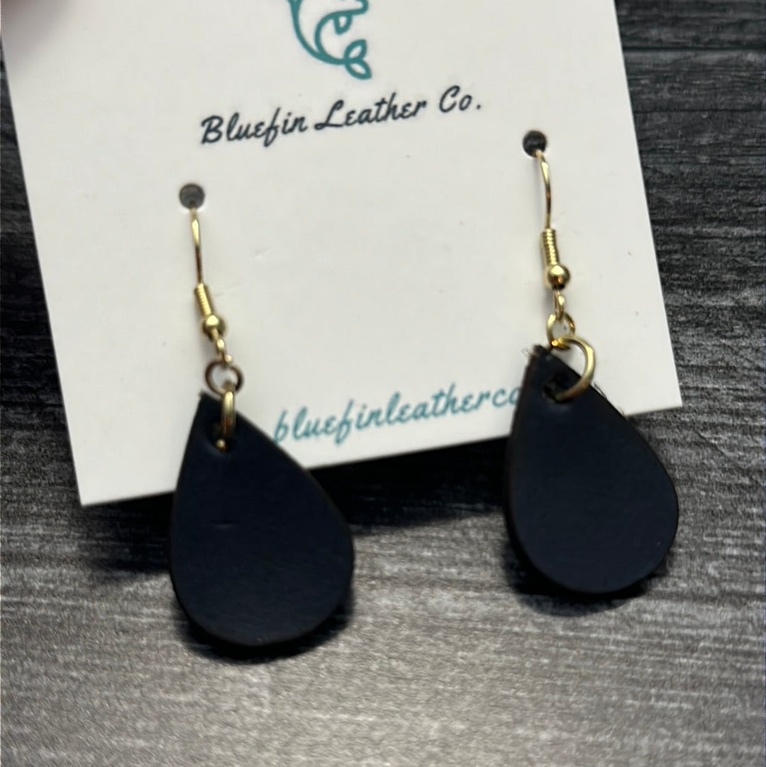 Navy Small Teardrop Earring