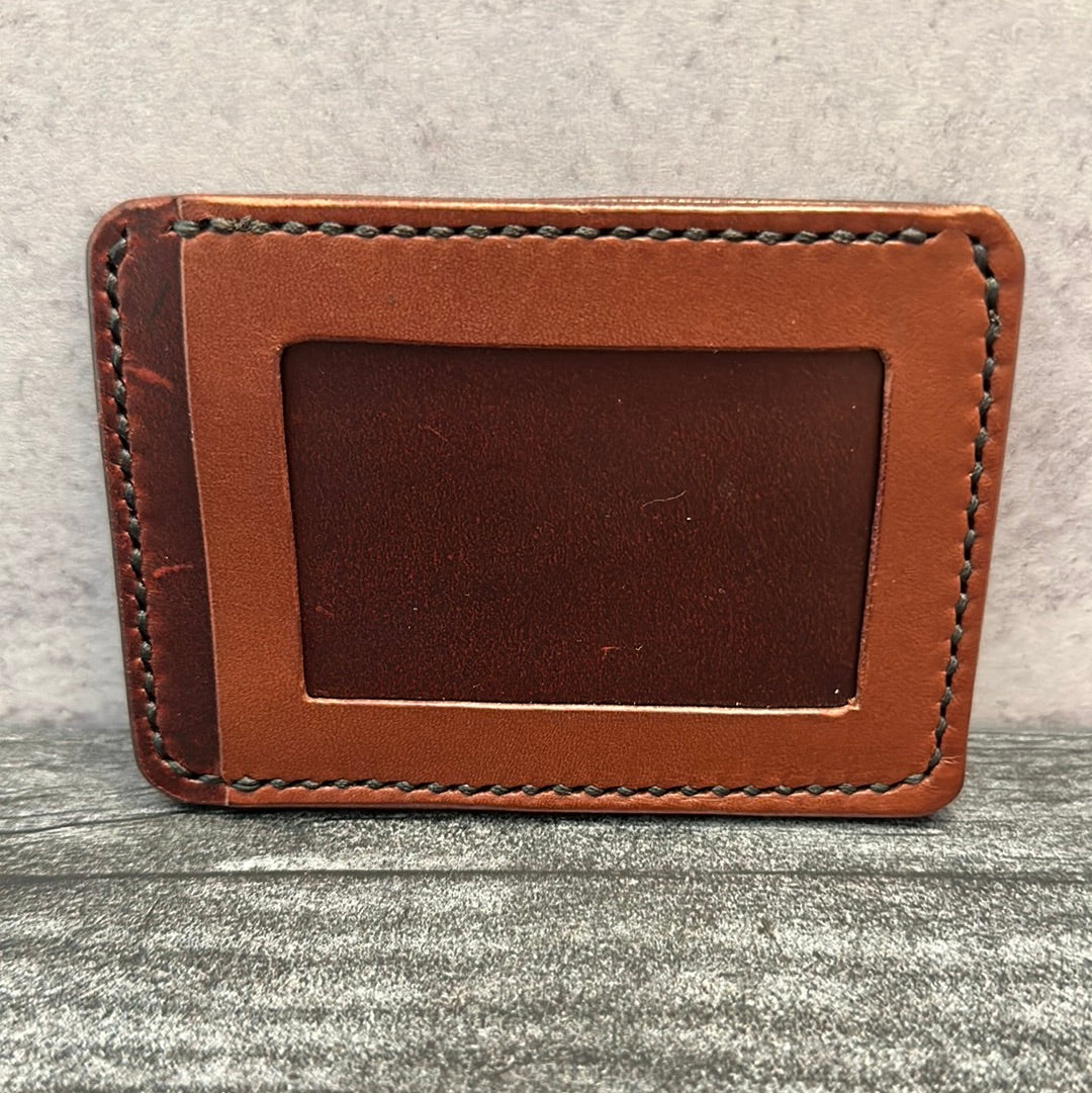 Two-tone Brown ID Slot Wallet