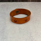 Golden Brown Leather Bracelet