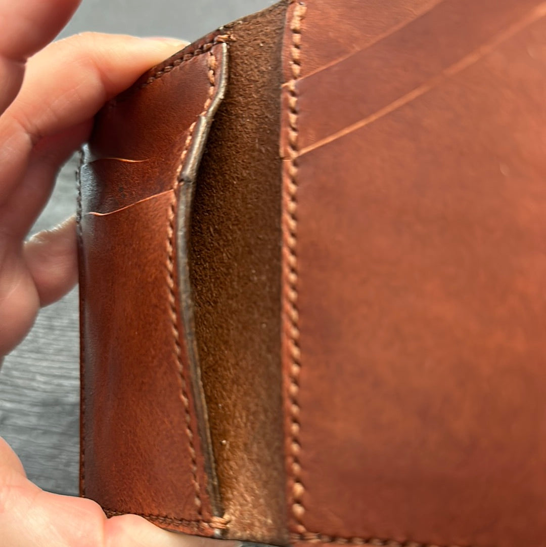 Chestnut Brown Vertical Wallet