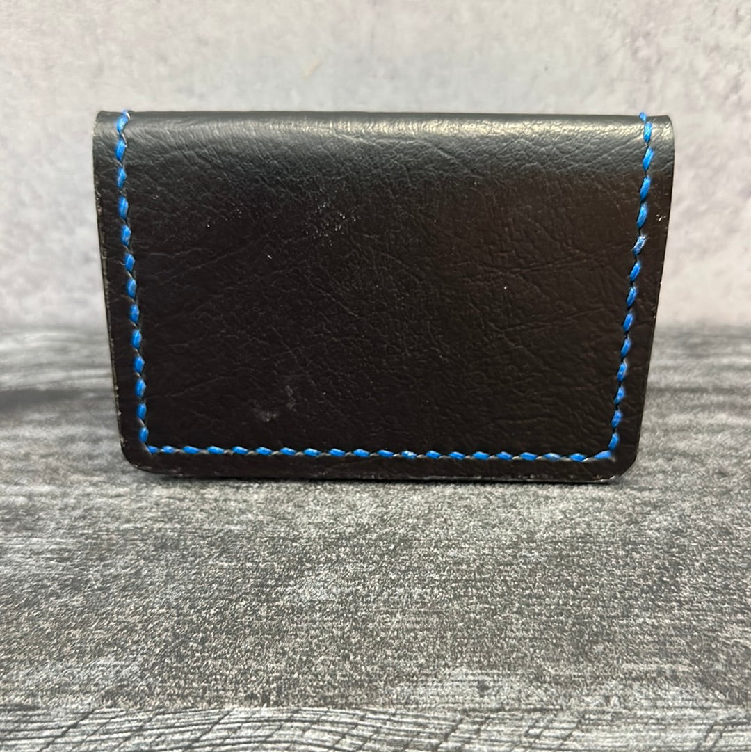 Business Card Wallet-Black/Blue