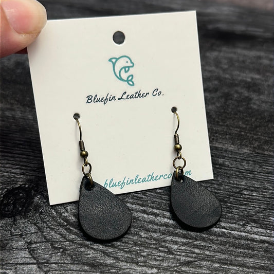 Navy Small Teardrop Earring