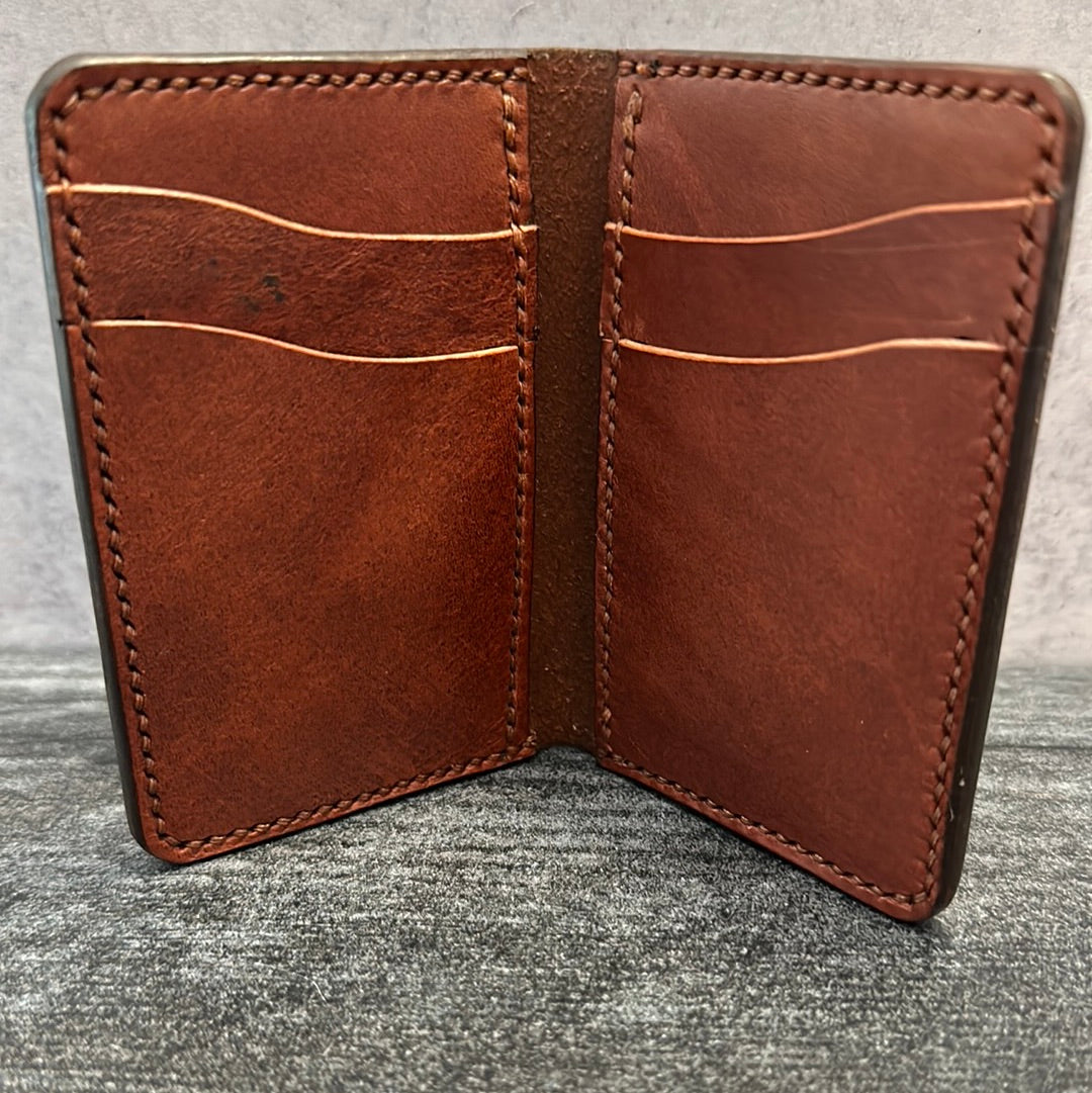 Chestnut Brown Vertical Wallet