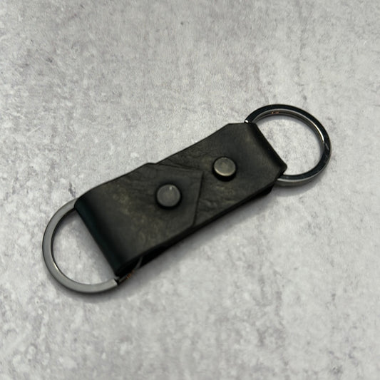 Black Double Keychain