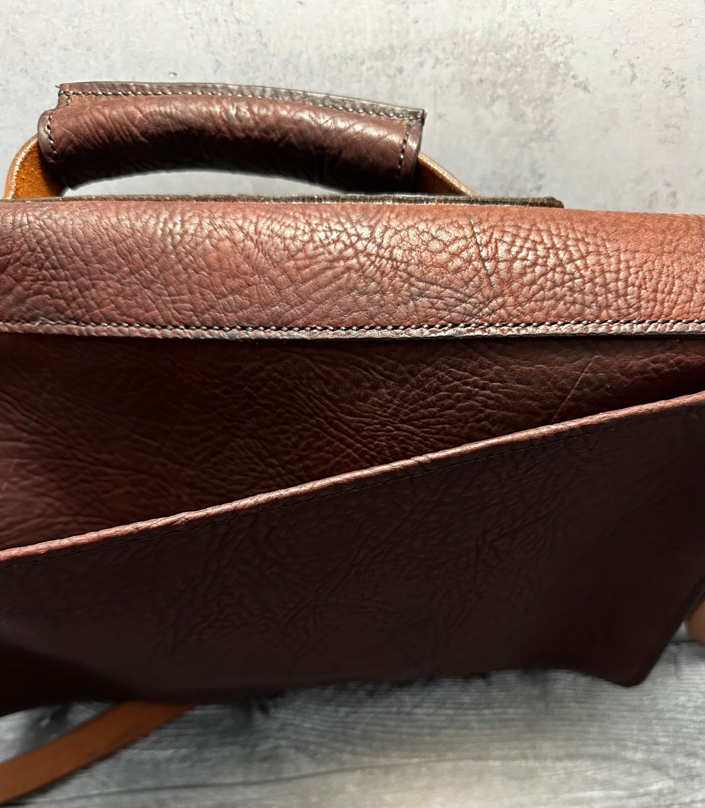 Leather Messenger Bag