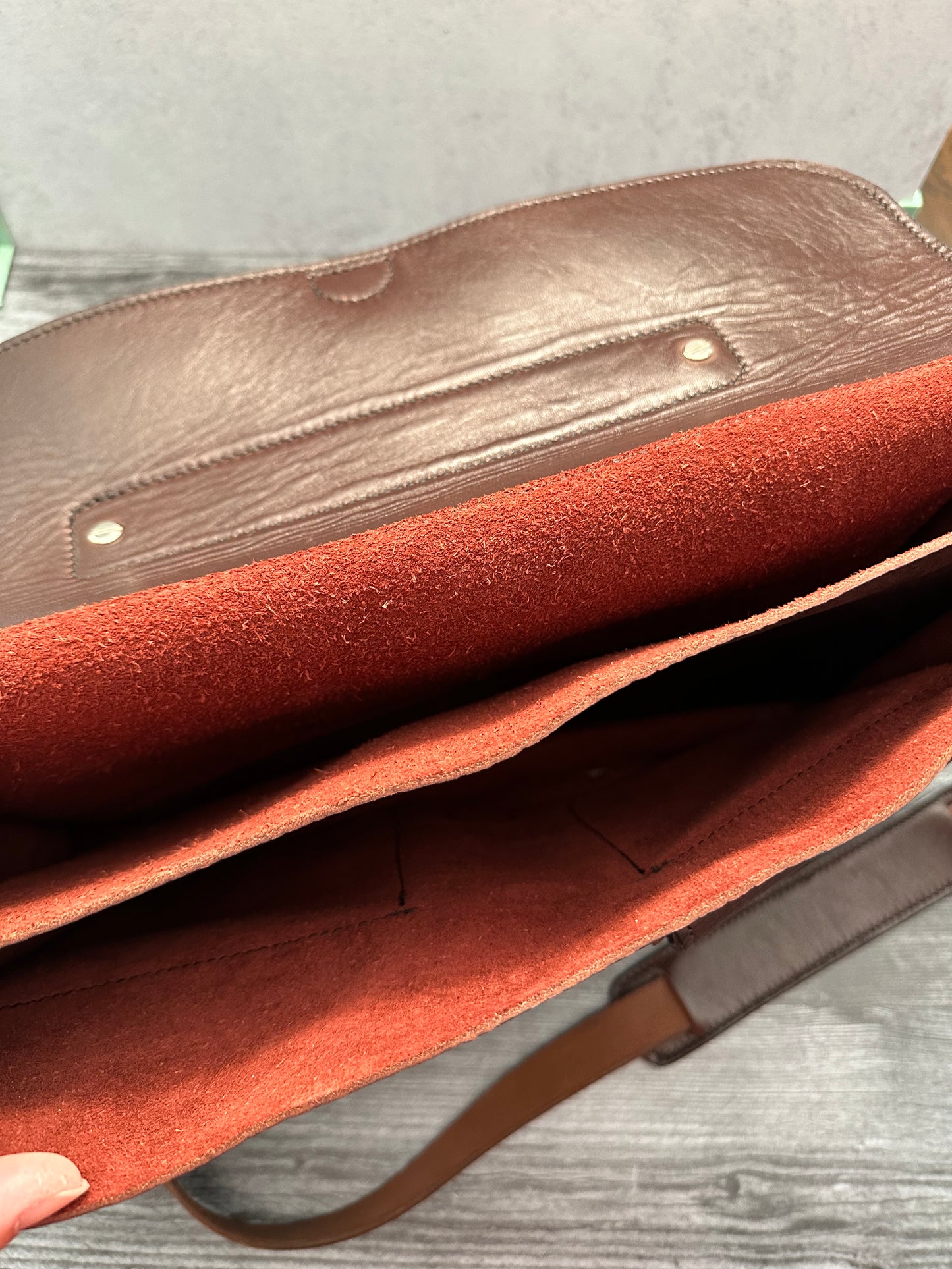 Leather Messenger Bag