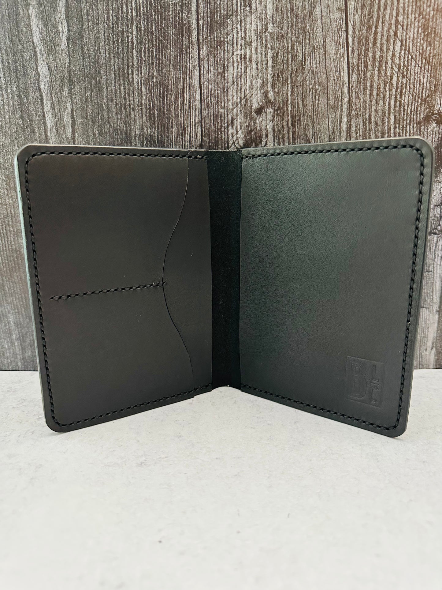 Black Leather Passport with BLC logo