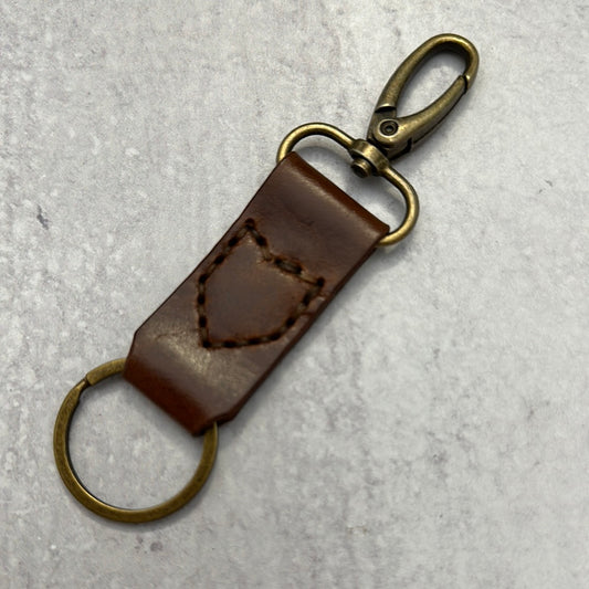 Brown Keychain-Swivel Clasp