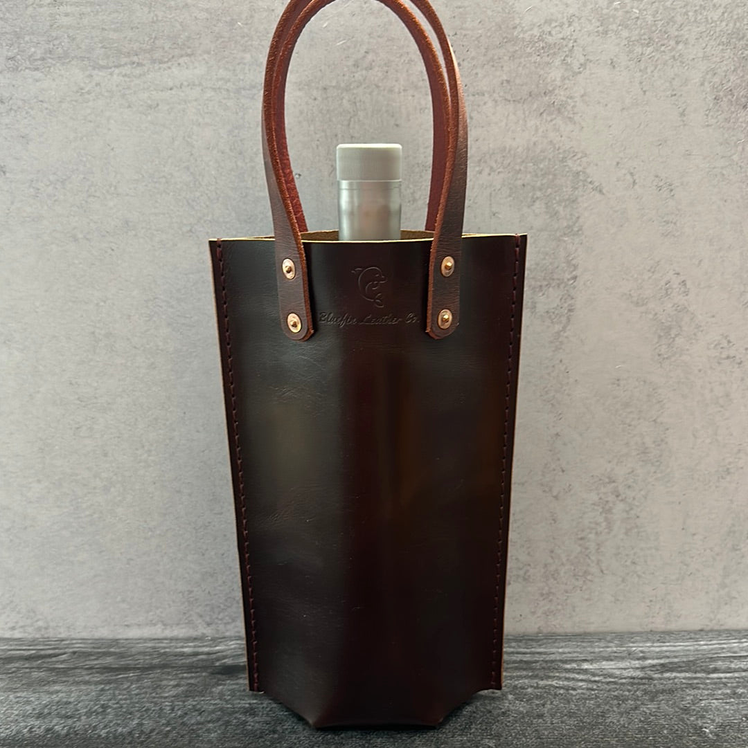 Leather Wine Totes