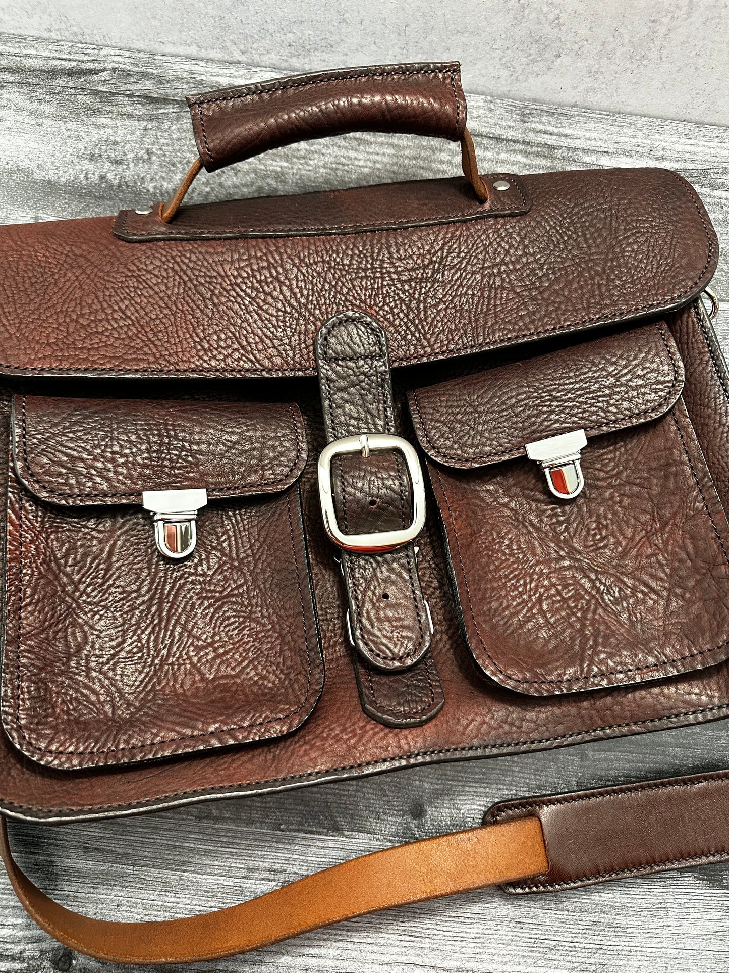 Leather Messenger Bag