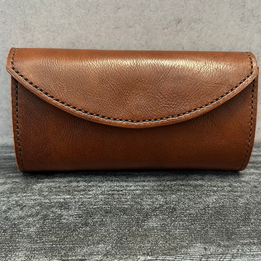 Brown Leather Clutch Wallet