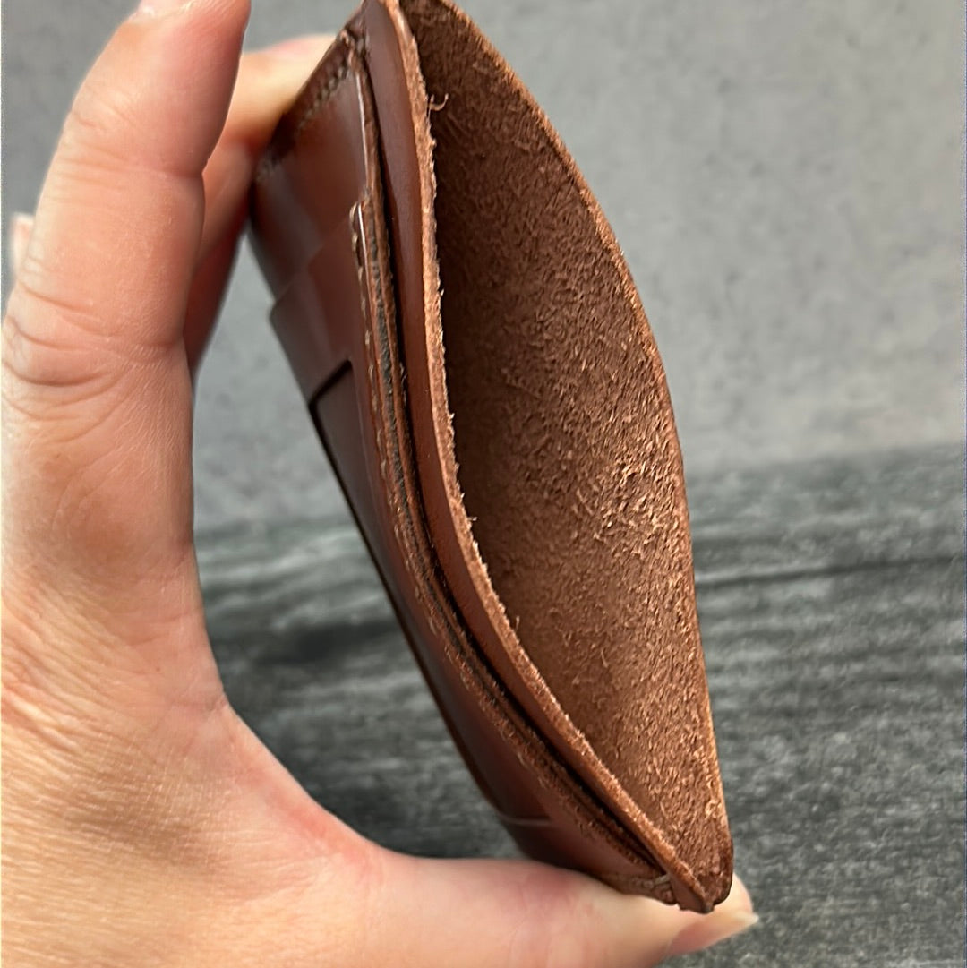 Brown ID Slot Wallet